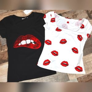 NEW Boutique Lip tees